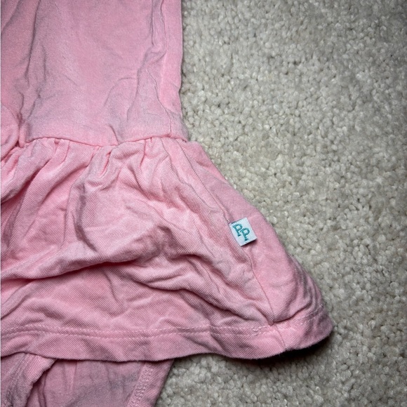 Posh Peanut Pink Ruffle Bodysuit - Picture 4 of 6